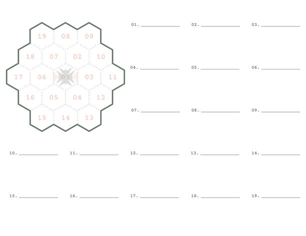 Ranger Tracking Sheet